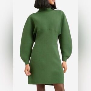 modern citizen sweater dress Modern Citizen Cheyenne Mock-Neck Sweater Dress - Green - Size M/L